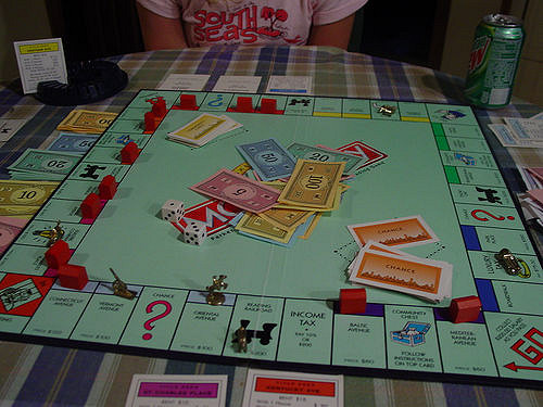 a typical game of Monopoly