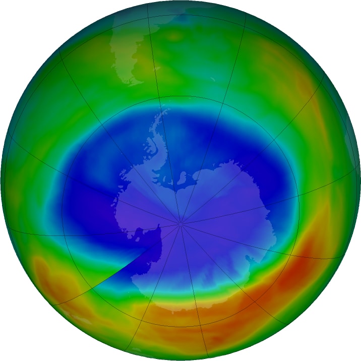 NASA Reports That the Hole in the Ozone Layer Is the Smallest It's Been in 30 Years NASA Reports That the Hole in the Ozone Layer Is the Smallest It's Been in 30 Years