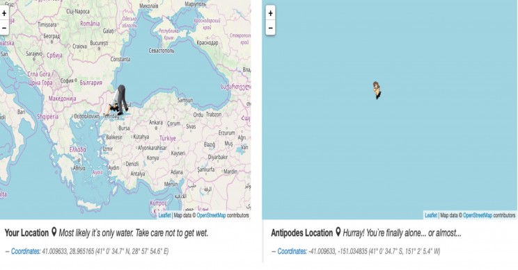 Interactive Map Shows You Where Digging to the Other Side of the Earth Would Lead Interactive Map Shows You Where Digging to the Other Side of the Earth Would Lead