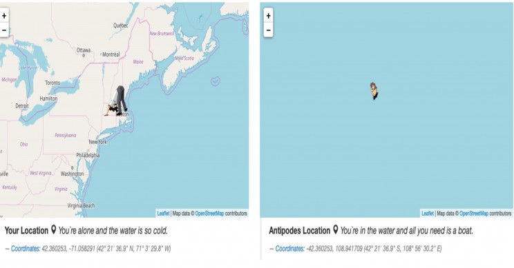 Interactive Map Shows You Where Digging to the Other Side of the Earth Would Lead Interactive Map Shows You Where Digging to the Other Side of the Earth Would Lead