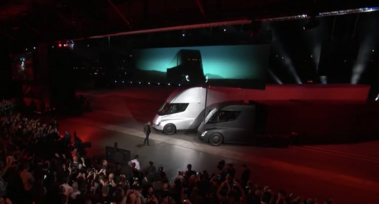 Tesla Finally Debuts Long-Awaited Semi Truck, Surprises Crowd with New Roadster Tesla Finally Debuts Long-Awaited Semi Truck, Surprises Crowd with New Roadster
