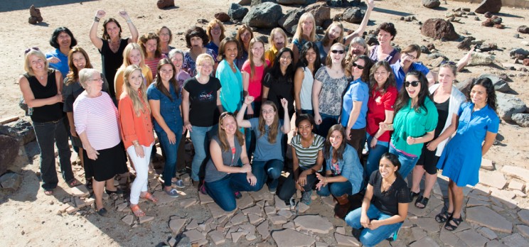 Some of the women working on NASA's Mars Science Laboratory Project,