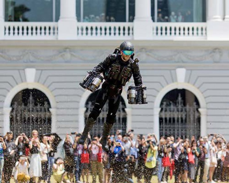 Real life super hero tech flying suit