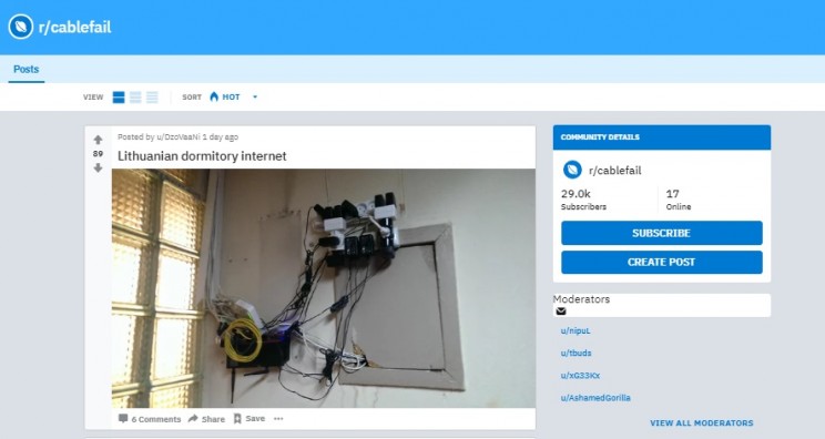 best subreddits for engineers cablefail
