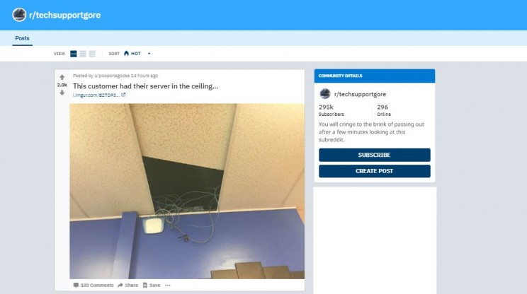 best subreddits for engineers techsupportgore