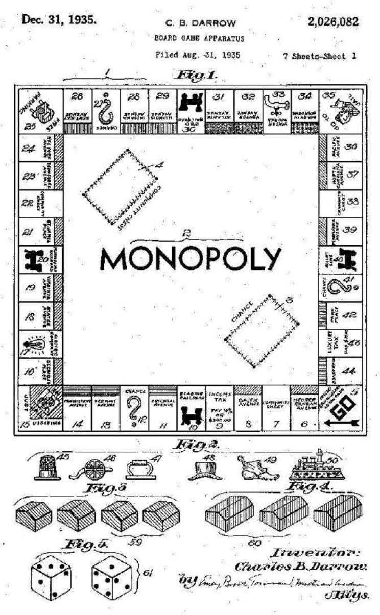 monopoly Darrow patent