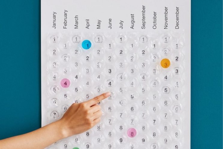 Stay on track with this quirky calendar