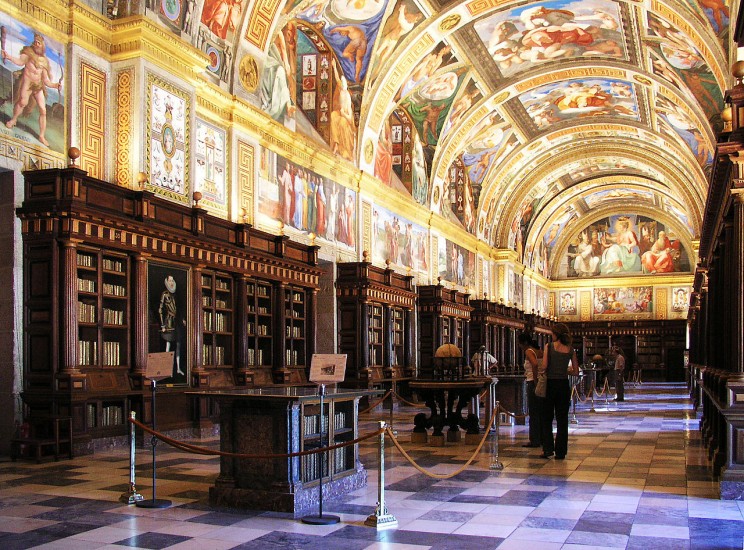 Royal Site Of San Lorenzo De El Escorial Library, S. Lorenzo De El Escorial, Spain