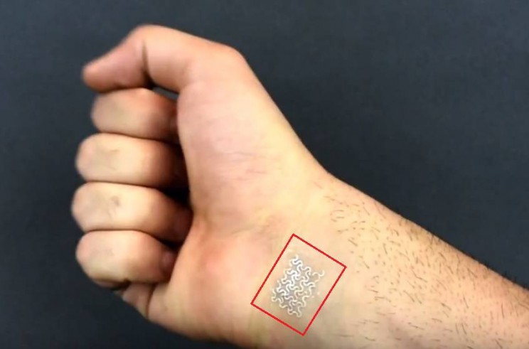 smart stickers application on wrist