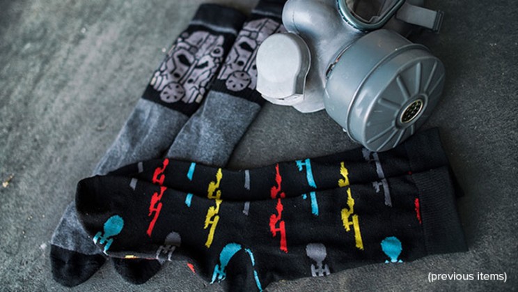 Get new nerdy socks every month
