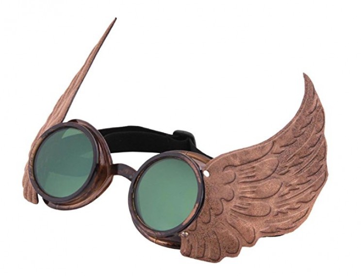 Turn into a steampunk scientist with these perfect winged glasses