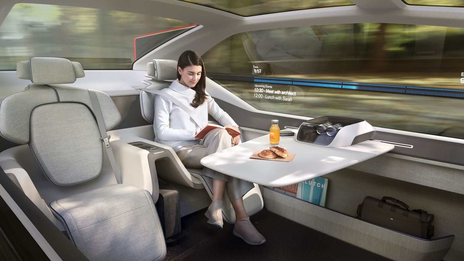 Volvo’s Fully Autonomous 360c Concept Vehicle Even Lets You Sleep In It Volvo’s Fully Autonomous 360c Concept Vehicle Even Lets You Sleep In It
