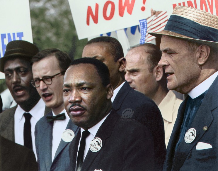 Civil Rights March On Washington, D.C. (Dr. Martin Luther King, Jr. And Mathew Ahmann In A Crowd.