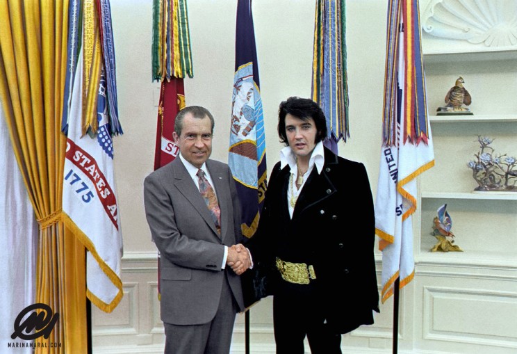 Richard M. Nixon And Elvis Presley At The White House - 12/21/1970