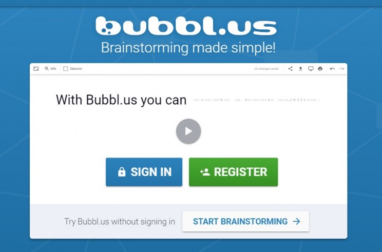 mind mapping apps Bubbl.us