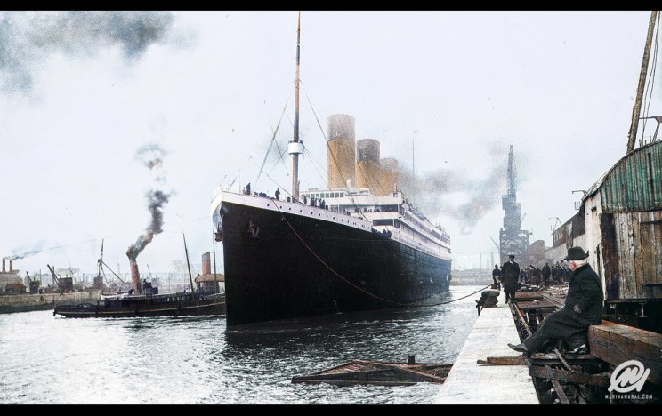 Titanic Prepares To Leave Port, 1912