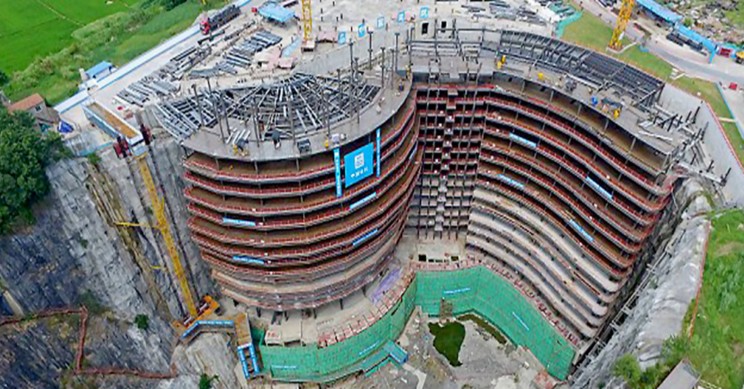 world's first underground hotel construction