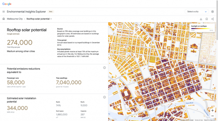 Google Maps Now Provide Geographical Carbon Footprint Projections Google Maps Now Provide Geographical Carbon Footprint Projections
