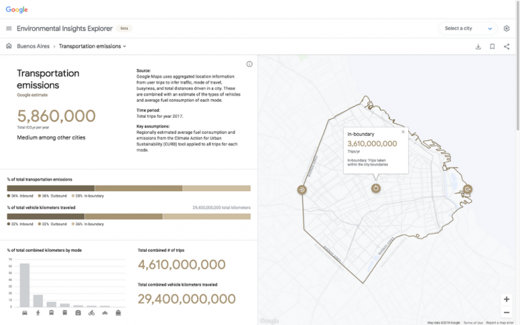 Google Maps Now Provide Geographical Carbon Footprint Projections Google Maps Now Provide Geographical Carbon Footprint Projections
