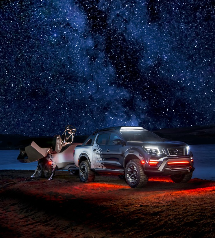 Nissan Navara Mobile Space Observatory Nissan Navara unveils mobile space observatory.
