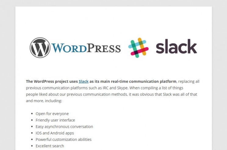 WordPress Slack Group WordPress Slack Group