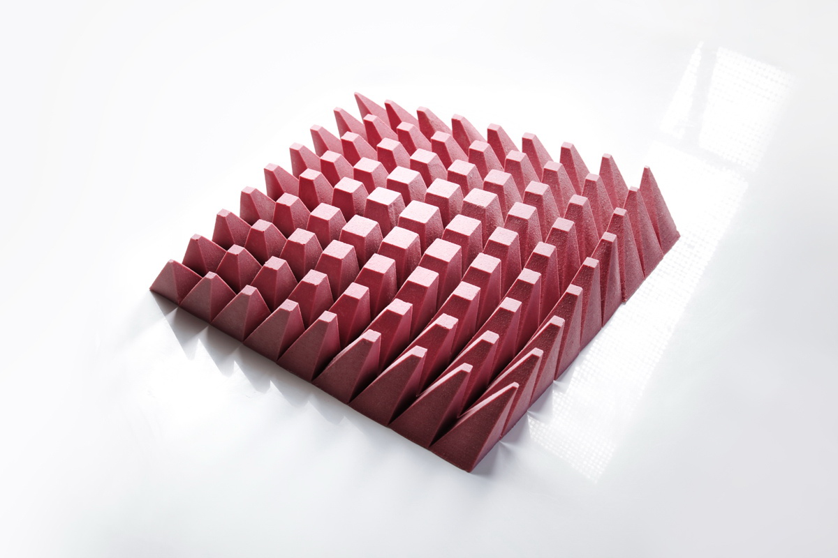 algorithmic cake design by dinara kasko in pink chocolate