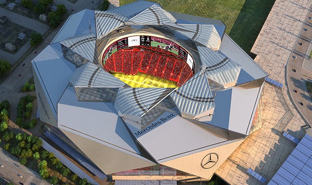 This Video of the New Mercedes-Benz Stadium Shows 39 Months of Construction in Just a Few Minutes