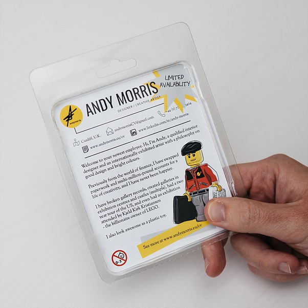 This Artist Created a LEGO Figure of Himself to Land His Dream Job This Artist Created a LEGO Figure of Himself to Land His Dream Job