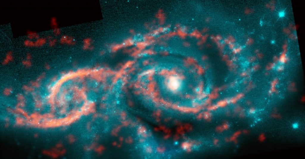 Two Galaxies Collided to Form Space's 'Eye'