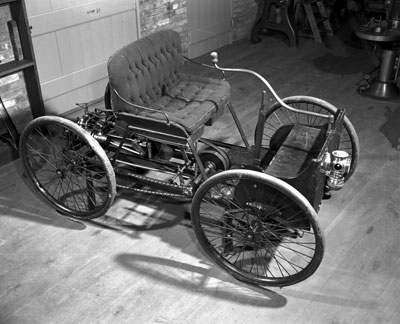 Two Early Automobiles,Henry Ford,1863-1947,Quadricycle HistoricalFindings Photo