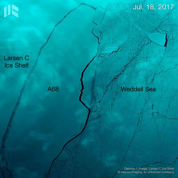Iceberg Four Times the Size of Greater London Is Drifting Out to Sea from Antarctica