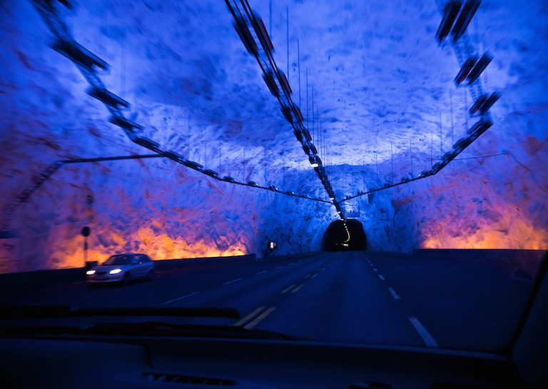 Beautiful Photos of the World's Longest Road Tunnel