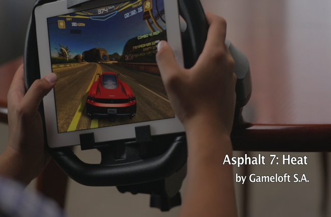 The first of its kind gaming accessory for the iPad: KOLOS Wheel