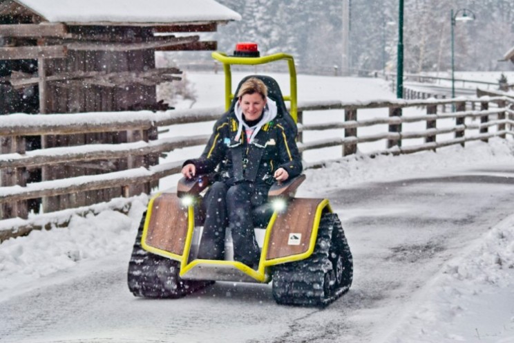 The Der Ziesel wheelchair for going off-road
