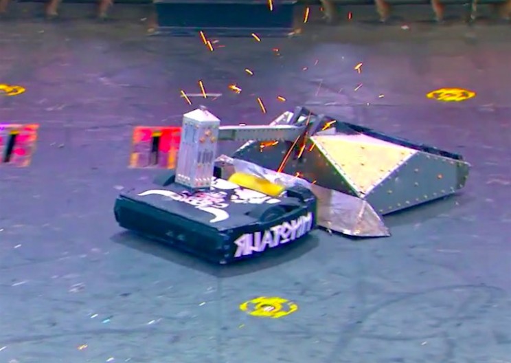 Epic BattleBots Battle Ends with Robot Bursting into Flames