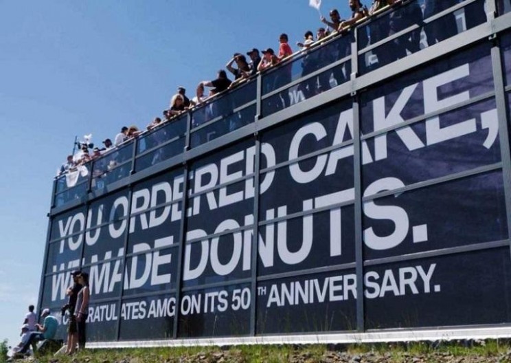 BMW M Congratulates Mercedes-AMG on 50th Anniversary With This Amusing Gift