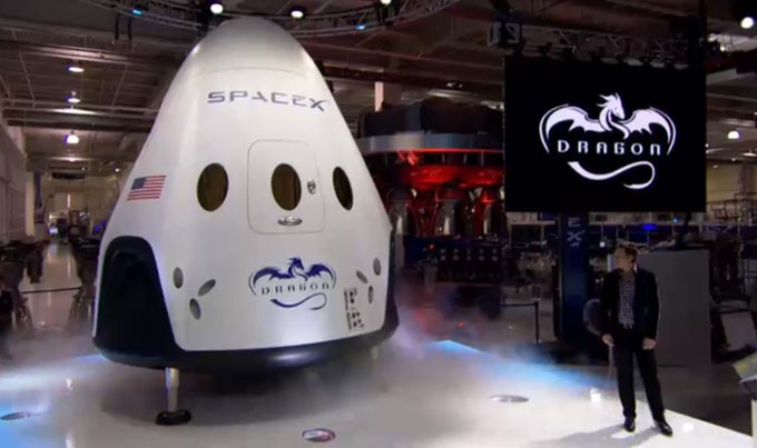 SpaceX unveil first manned spacecraft - the Dragon 2