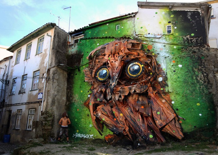 Bordalo II: Turning Trash Into Stunning Animal Art Pieces