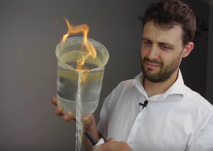 Dragon's Breath Powder Causes Water to Burn