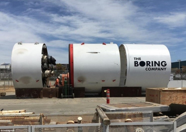 Tesla Is Offering the Chance to Drive the Boring Machine to Its Top Referrers