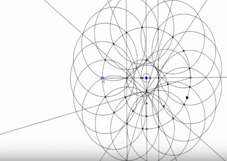 How to Create a Regular Heptadecagon using Math!