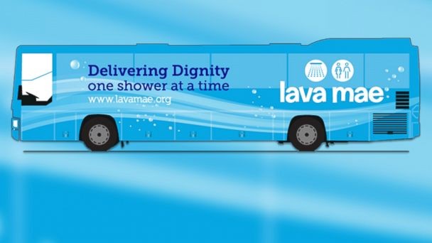 Lava Mae: Buses converted into showers on wheels for homeless people
