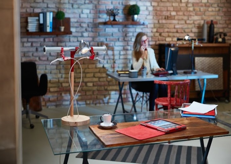 Beautiful Lamp Inspired by Bicycles