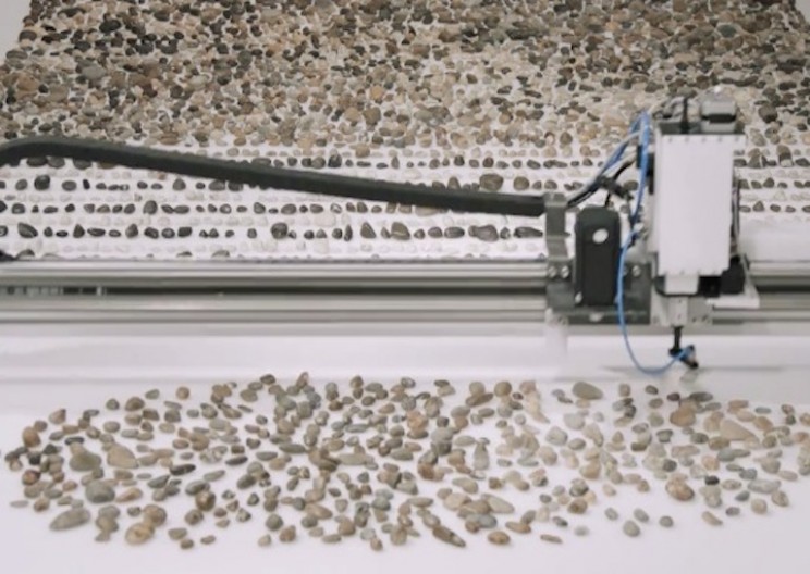 Machine Beautifully Arranges Rocks by Age and Type
