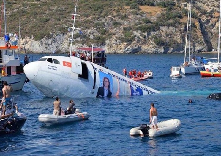 Turkey Sinks an Airbus A300 to Create Artificial Reef