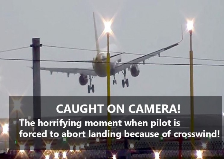 Airbus A320 forced to abort landing