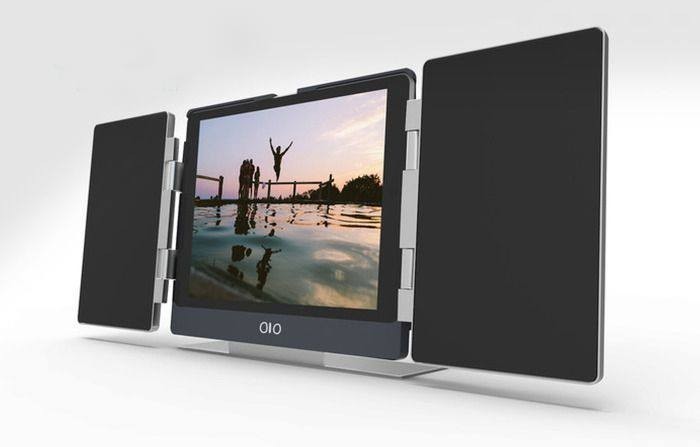 The OIO Amp iPad Air case comes with theatre speakers