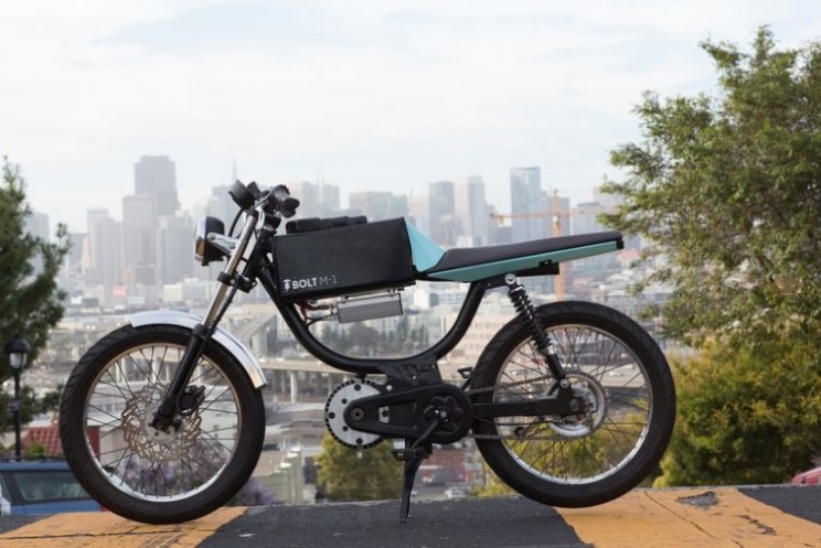 Bolt M-1 is part moped, electric motorcycle and bicycle