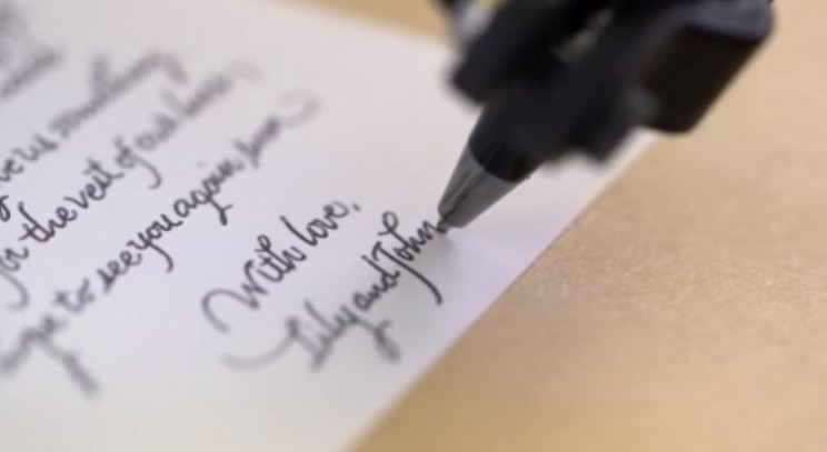 Bond robots add tech to old school methods for handwritten greetings