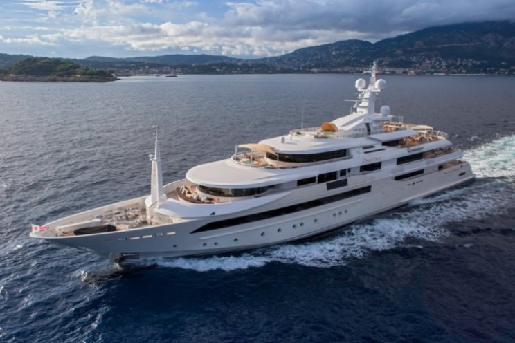 The Chopi Chopi megayacht is a luxury floating mansion on the ocean